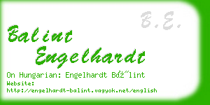 balint engelhardt business card